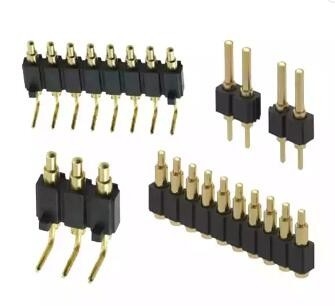 Kuningan Magnetik Sudut Kanan POGO Pin 1 sampai 4 Spring Loaded Header Pin 12A