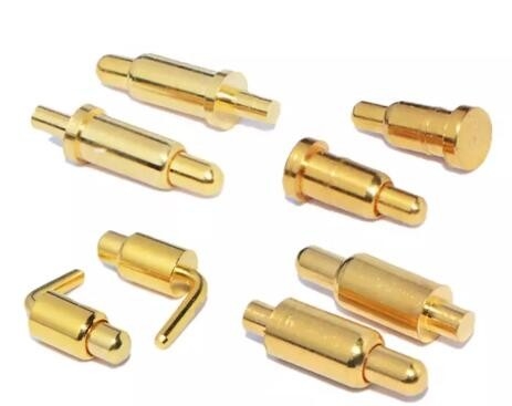 2.54mm Kuningan Sudut Kanan POGO Pin 1 X 4 Pin Pogo Konektor TS16949