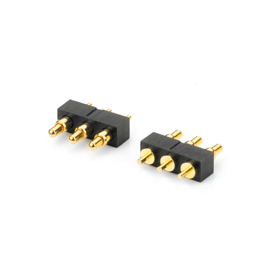 PA46 Magnetic POGO Pin Connector Pitch Through Hole Pogo Pins Dengan Pos