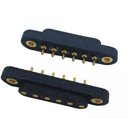 PCB Connector Magnetic POGO Pin Waterproof Spring Loaded 15mm Wanita