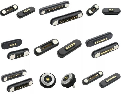 3A Suction Waterproof Connector Pogo Pins 7 8 9 PIN 2.2mm Magnetic Charging Thumb