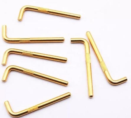 12V terminal listrik Pogo Pin 90 derajat Bending Tegangan Tinggi Pogo Konektor Pin