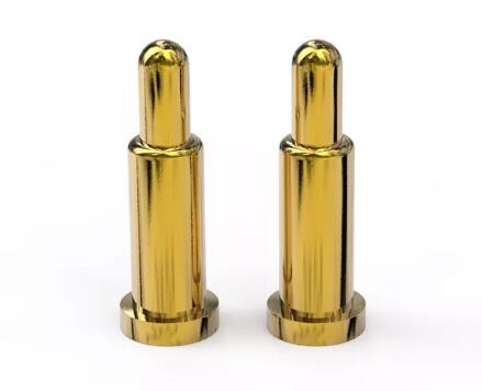 High Current SMT Brass Contact Pogo Pin Smd Plating Emas Untuk Peralatan Medis