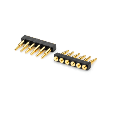 4 Pin Dual Row Male Spring Loaded Header Pins Straight Dip